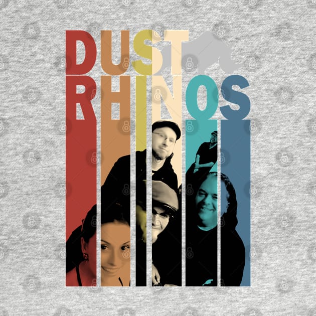 Dust Rhinos Retro Band Shirt by Dust Rhinos Swag Store